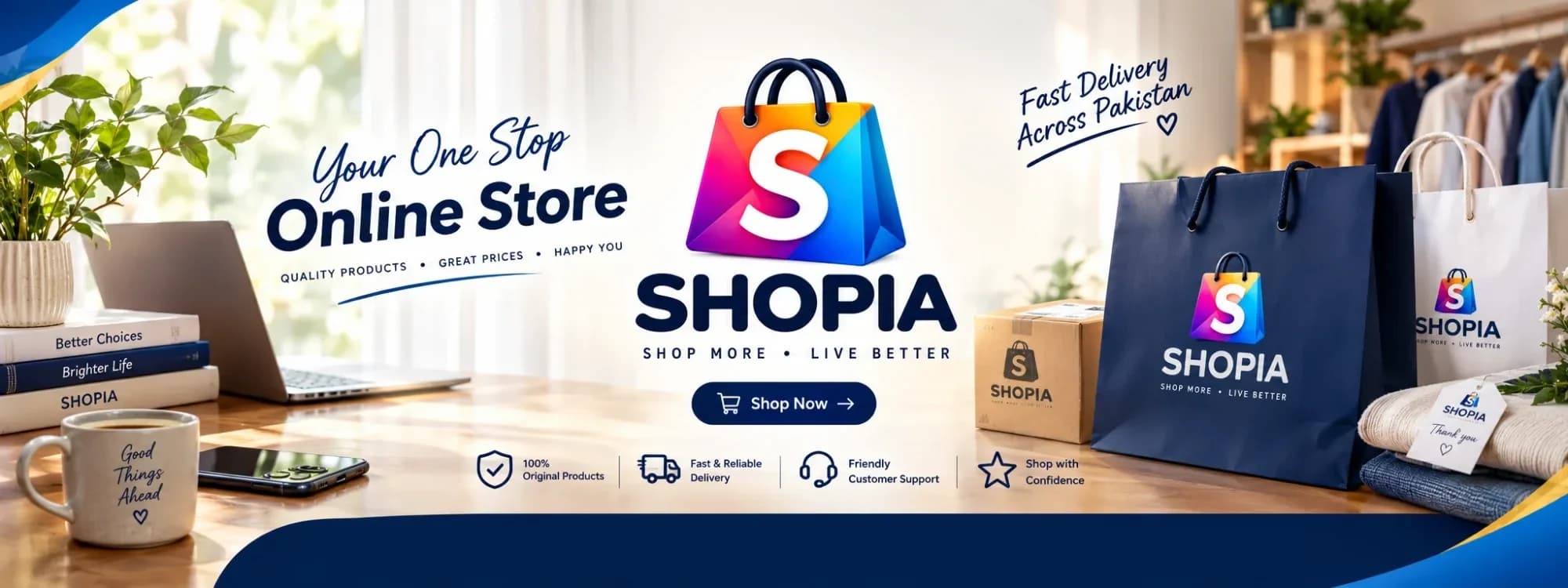 SHOPIA, your one-stop online store. Shop now.